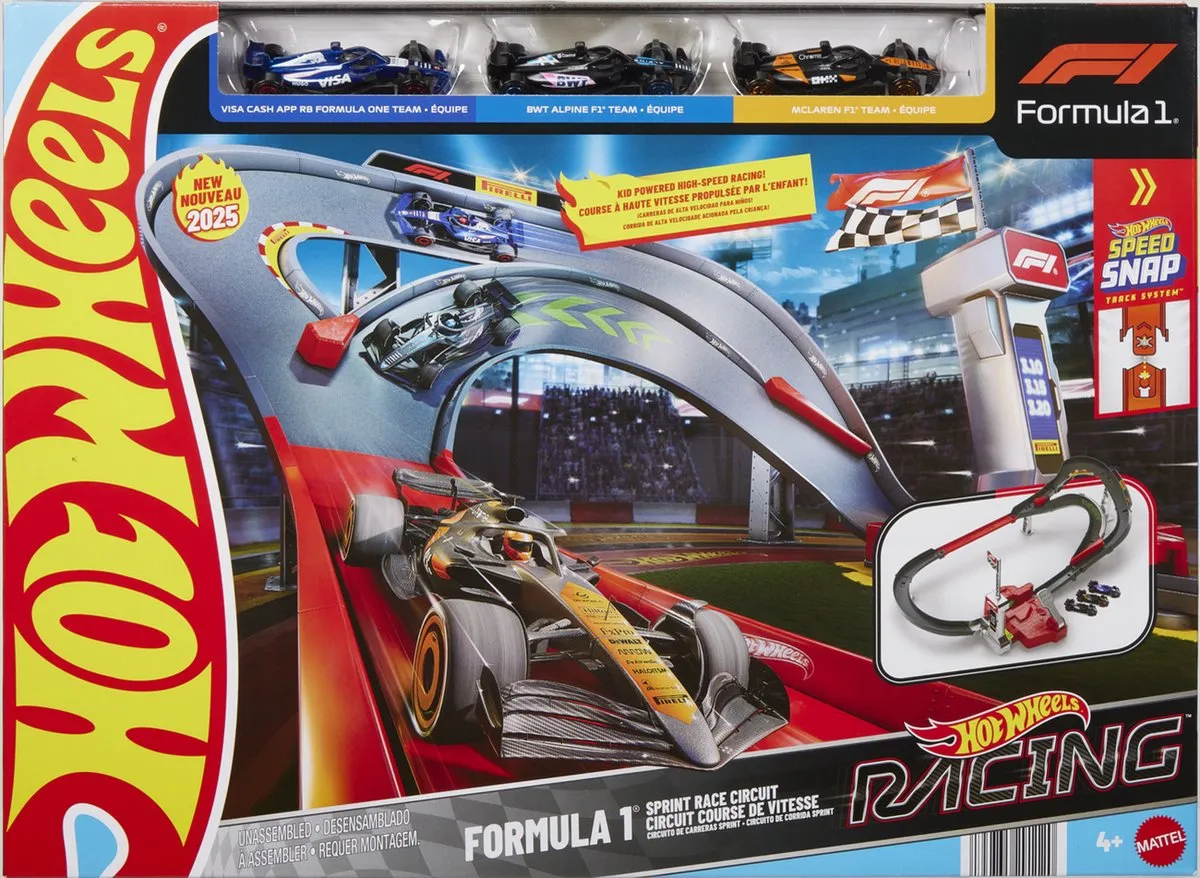 Hot Wheels F1 Racing Formula 1 Sprintbaanset JDY15 - Multicolor