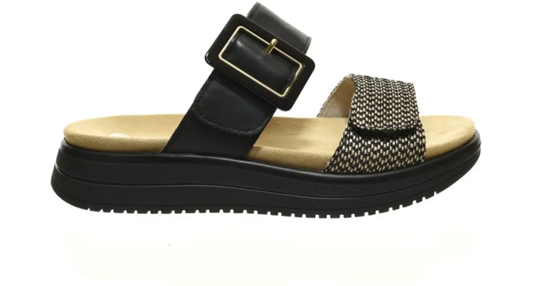 Zwarte Slippers Instapper Remonte maat 39