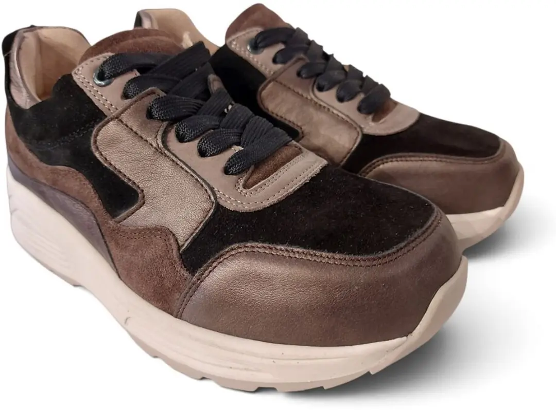 Xsensible Nimco Sneaker 7005 Esther 70405.2.360 Wijdte KX Dark Brown Combi
