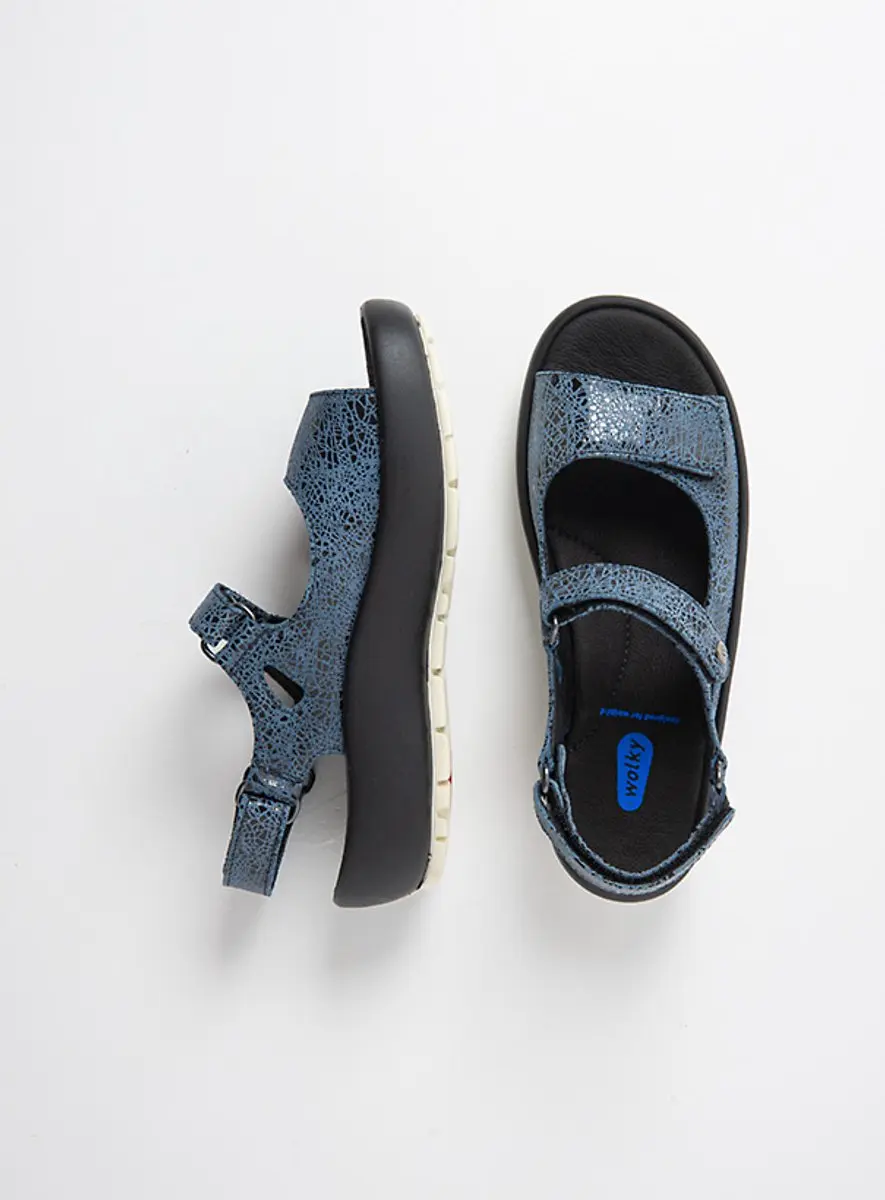 Wolky Dames Sandalen 03333 Brasilia Blauw