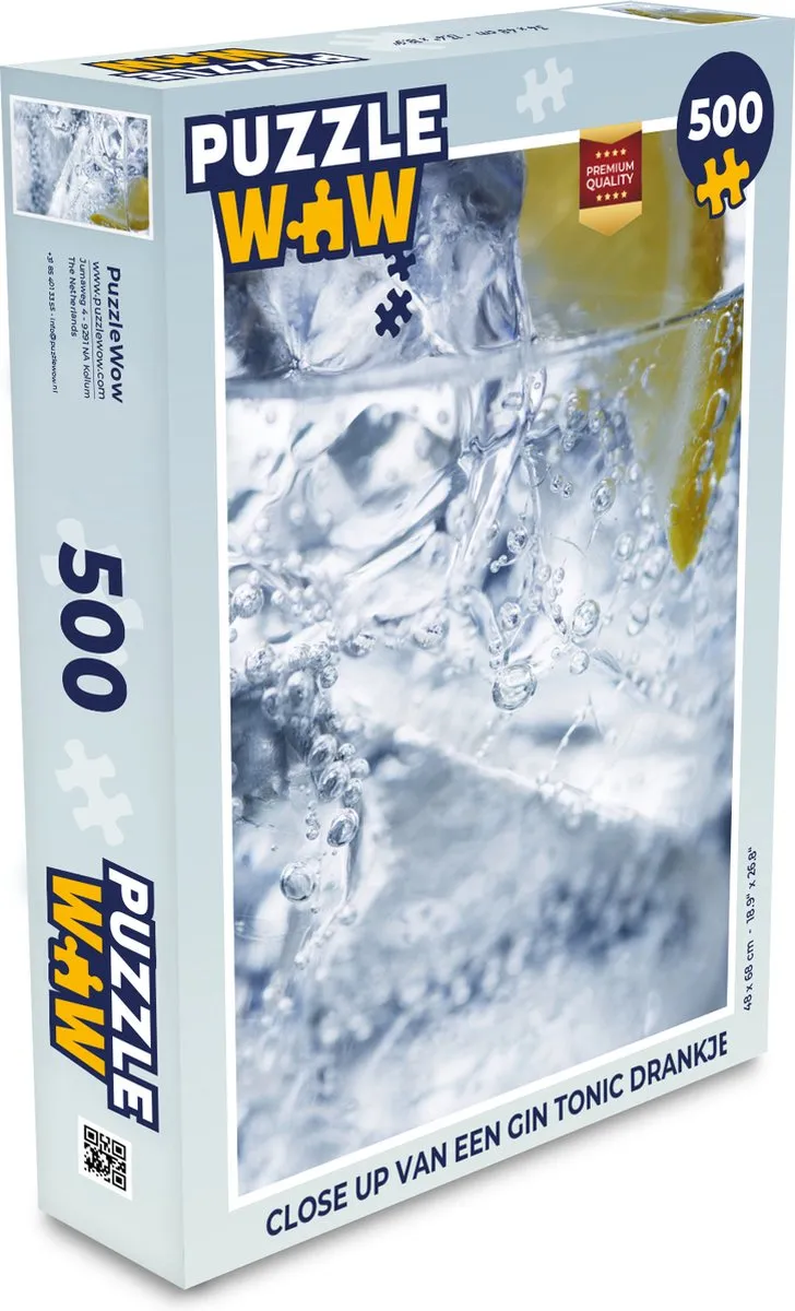 PuzzleWow Gin Tonic Legpuzzel 500 Stuks - Multicolor