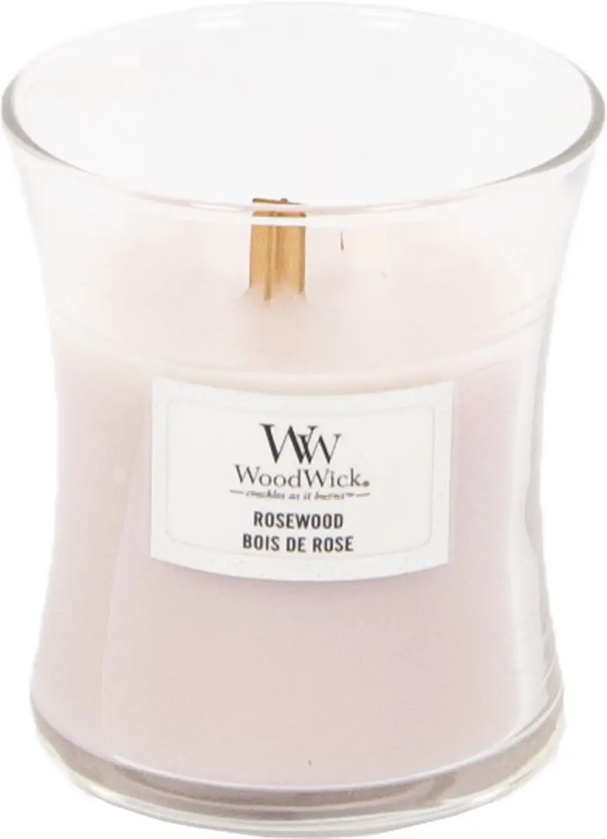 Woodwick Geurkaars Mini Rosewood - 20 Uren - 85gr - afbeelding 6 van 6