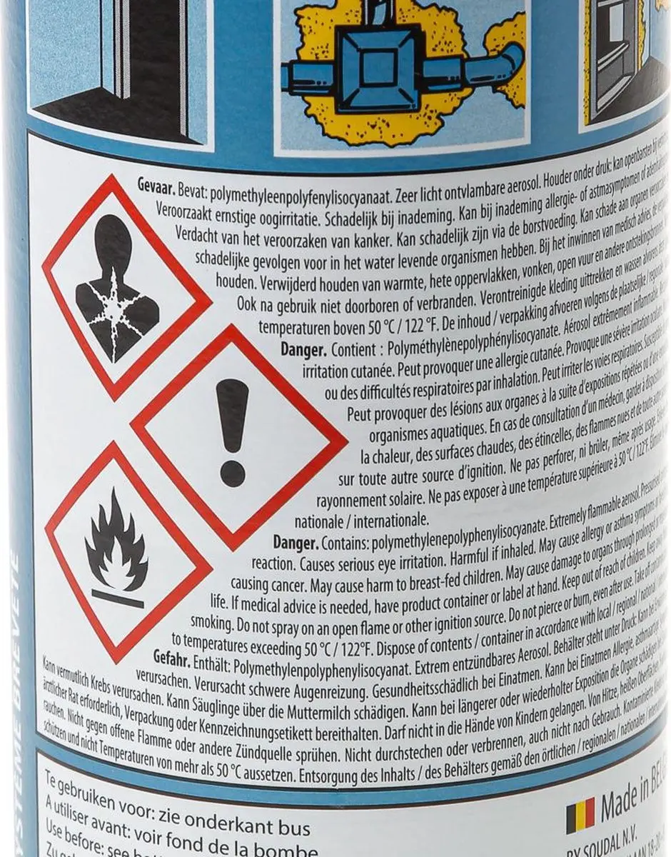 Soudal Foam pur Click & Fix 750ml - Wit - afbeelding 2 van 6