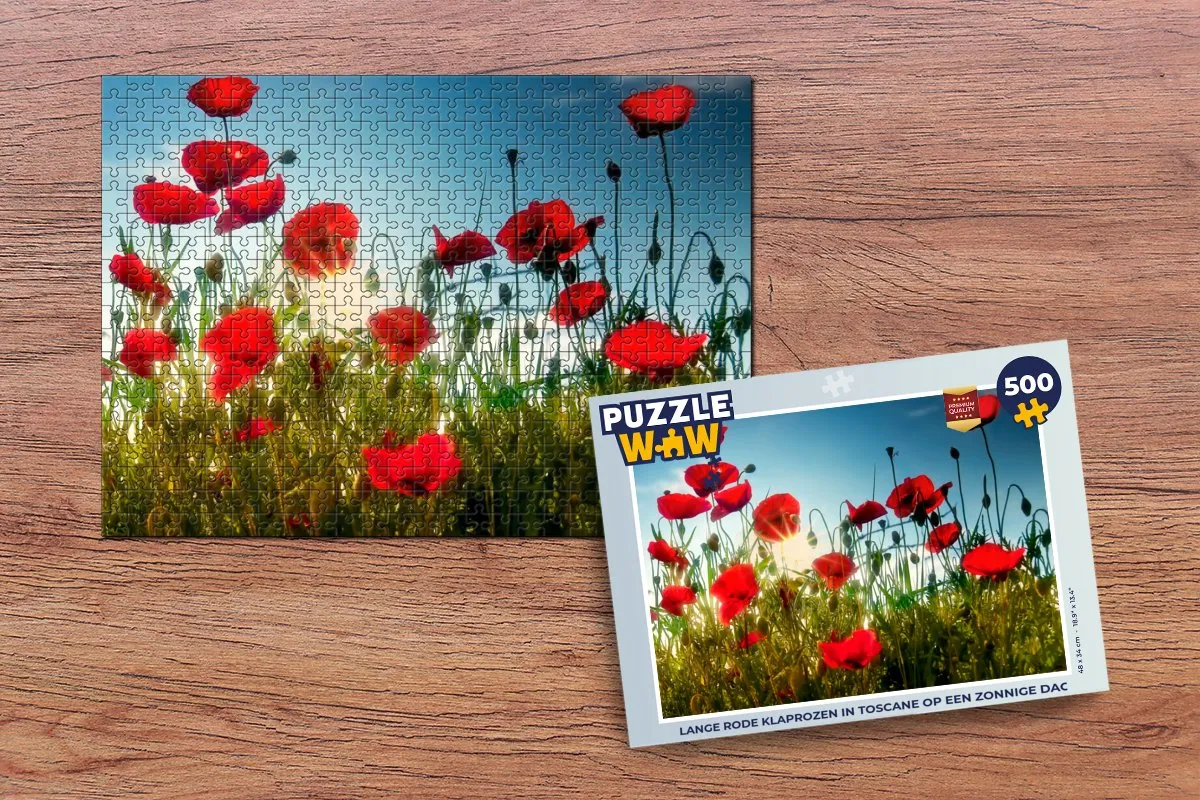 PuzzleWow Toscane Legpuzzel 500 Stuks - Multicolor