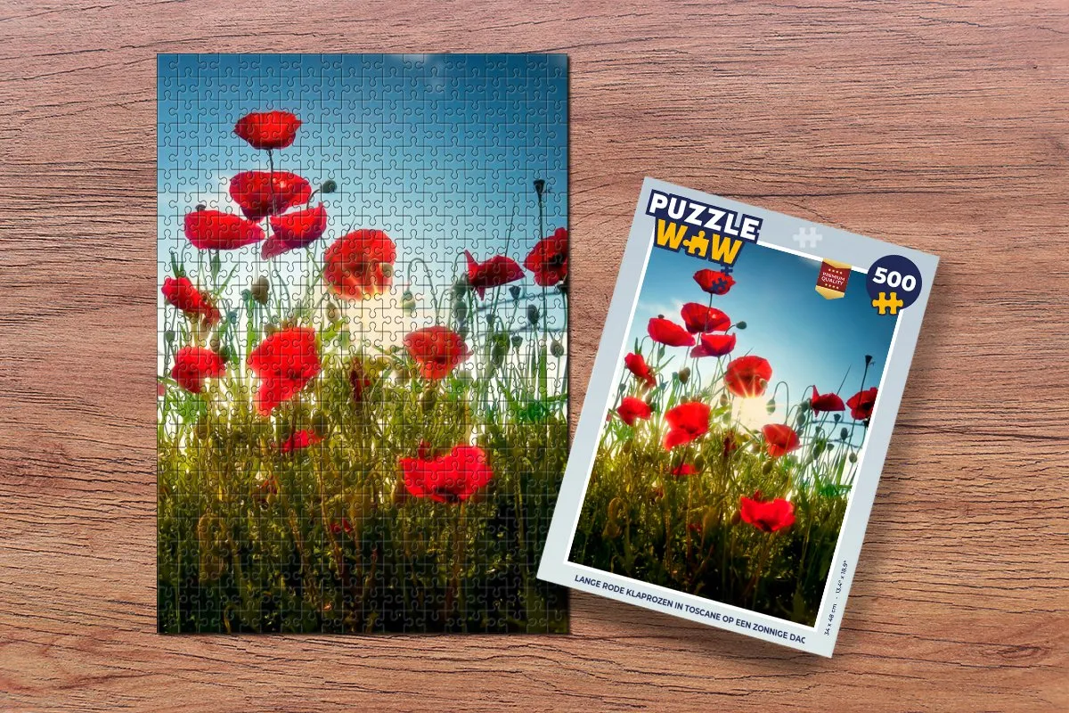 PuzzleWow Toscane Legpuzzel 500 Stuks - Multicolor