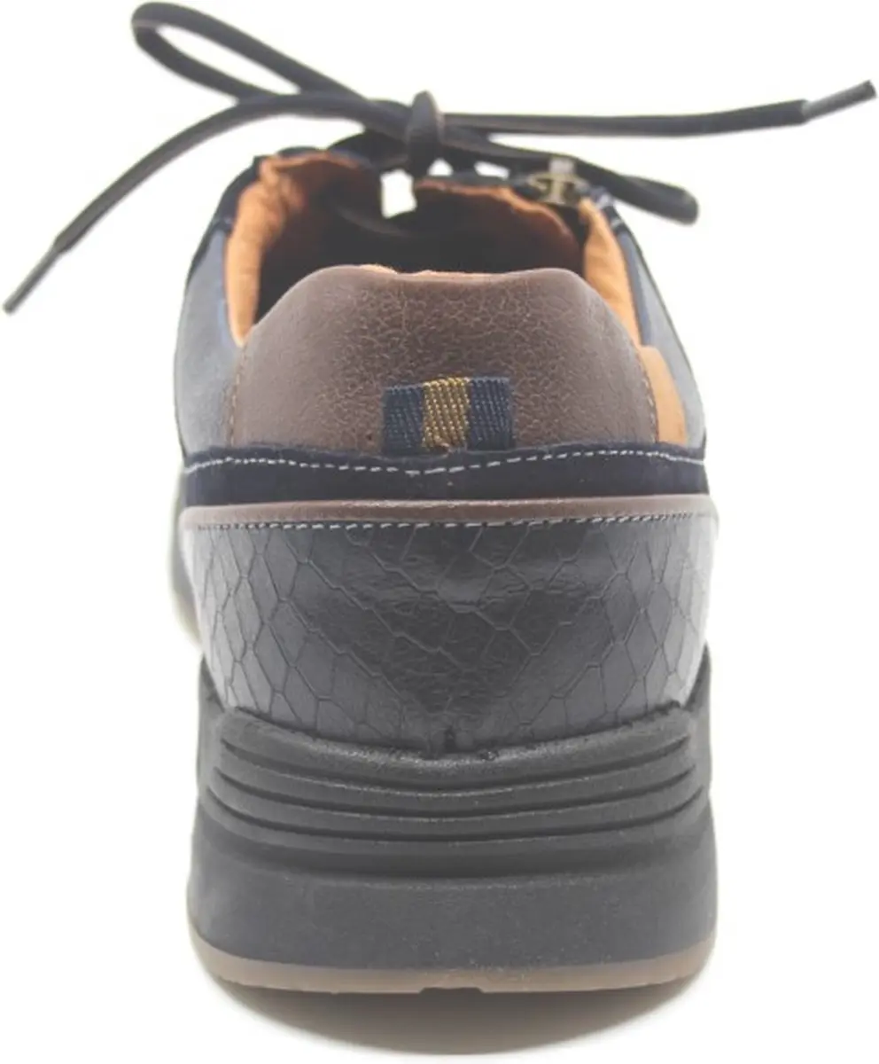 Australian Connery Width H Heren Sneakers - Donkerblauw Maat 46