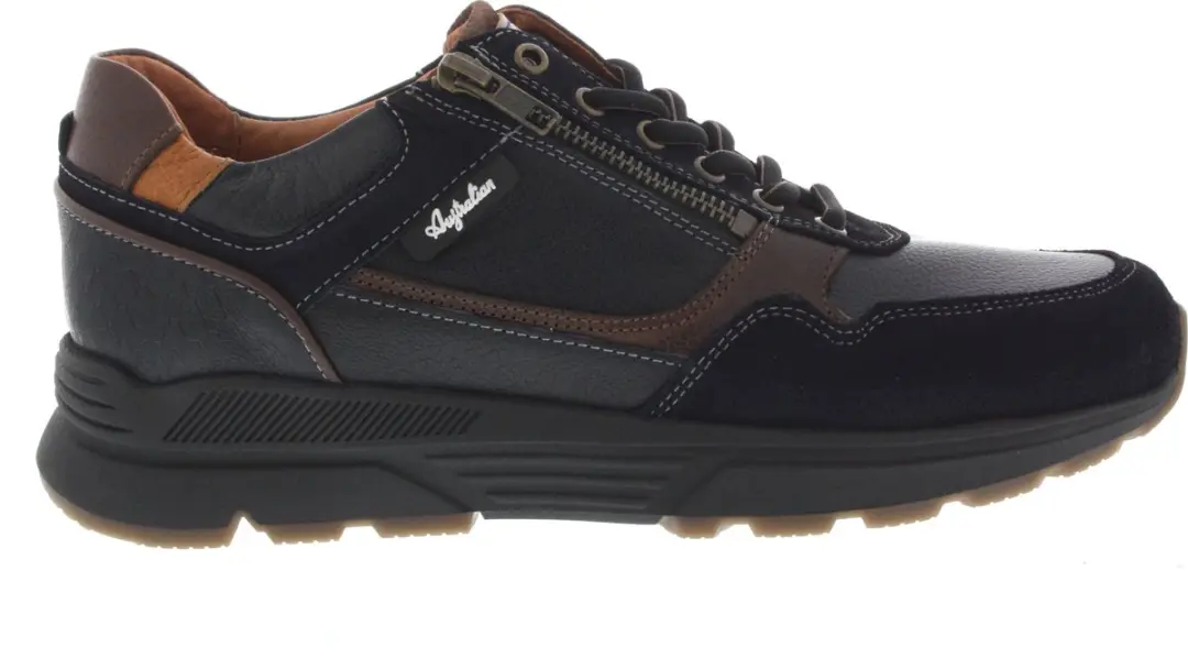 Heren Sneakers Australian Connery Width H Donkerblauw