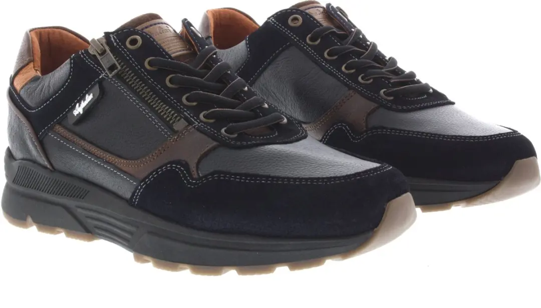 Australian Connery Width H Heren Sneakers - Donkerblauw Maat 46 - afbeelding 6 van 6