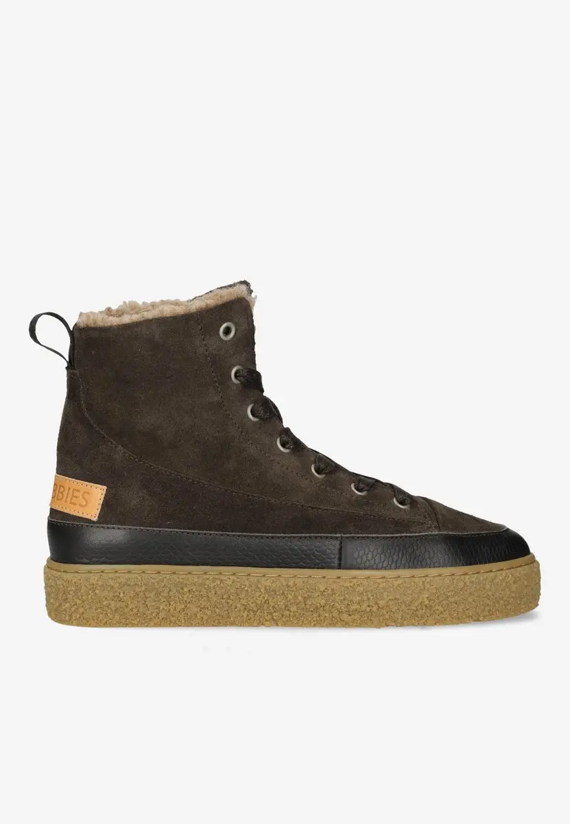Shabbies Amsterdam Chewy Lily Ankle Boot - Bruin - Maat 39