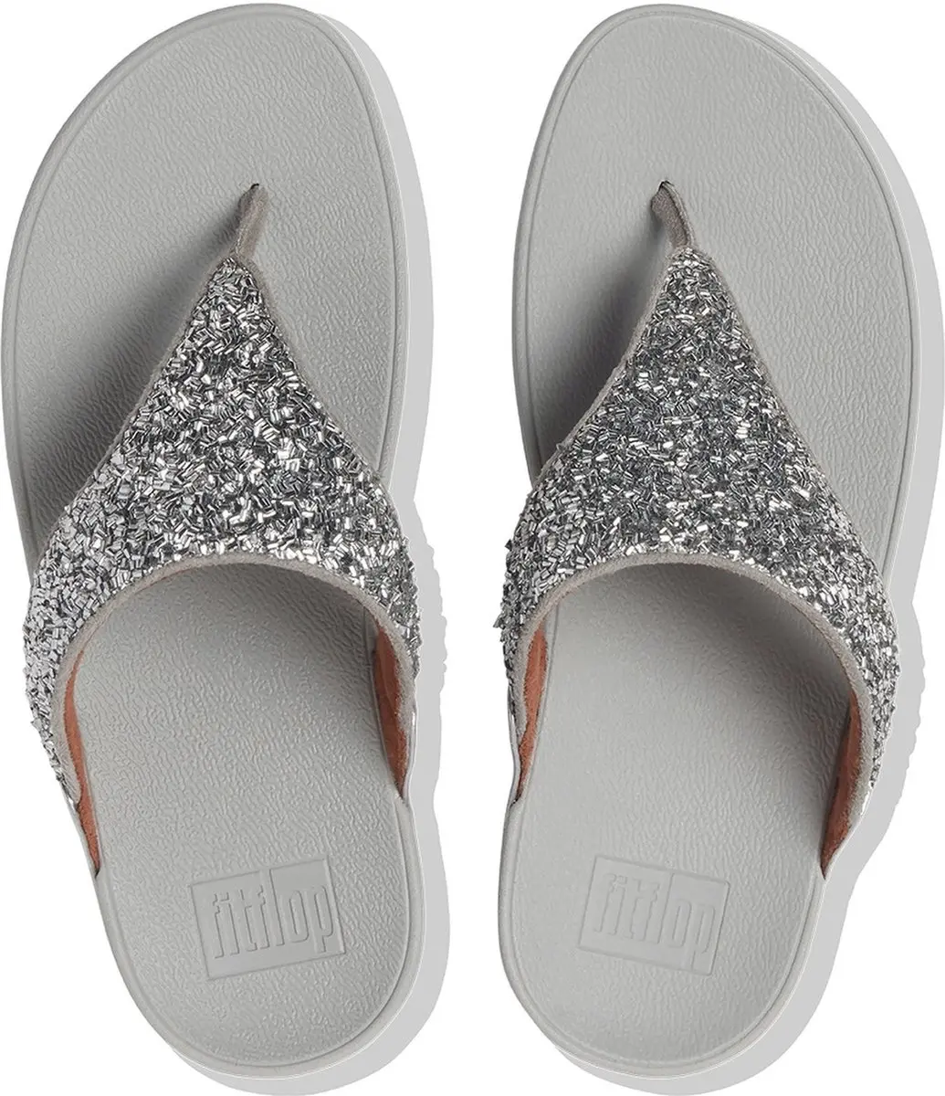 FitFlop Dames-teenslippers Lulu Shimmerfoil Toe-Thongs CJ2
