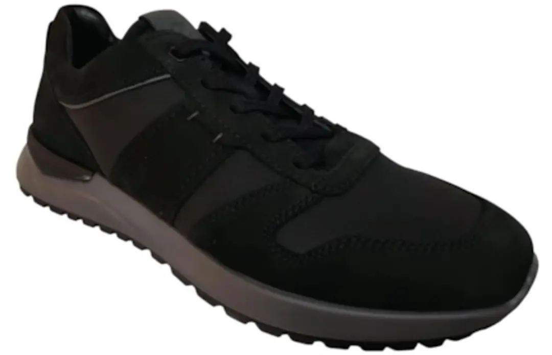 ECCO Leer Veter 6066 5 - Zwart - Maat 44