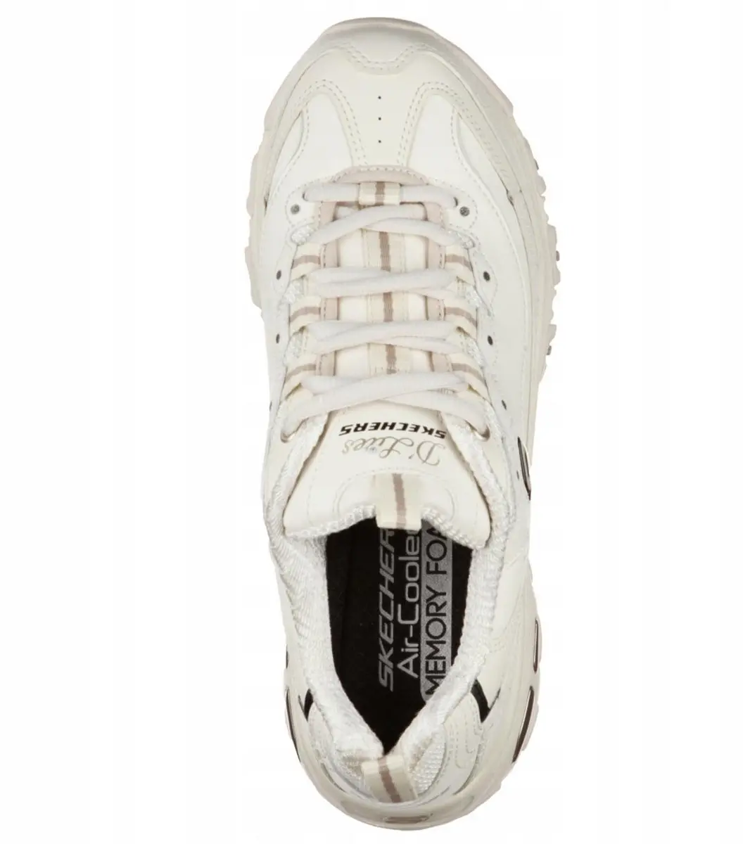 Skechers D'Lites Dames Sneakers 11931-OFWT - Maat 37 - Wit - afbeelding 2 van 4