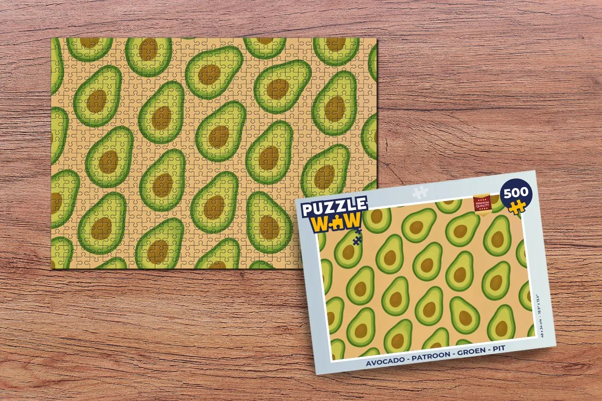 PuzzleWow Avocado Legpuzzel 500 Stuks - Groen