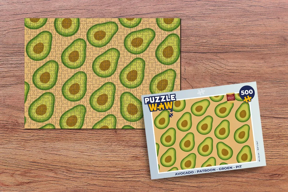 PuzzleWow Avocado Legpuzzel 500 Stuks - Groen