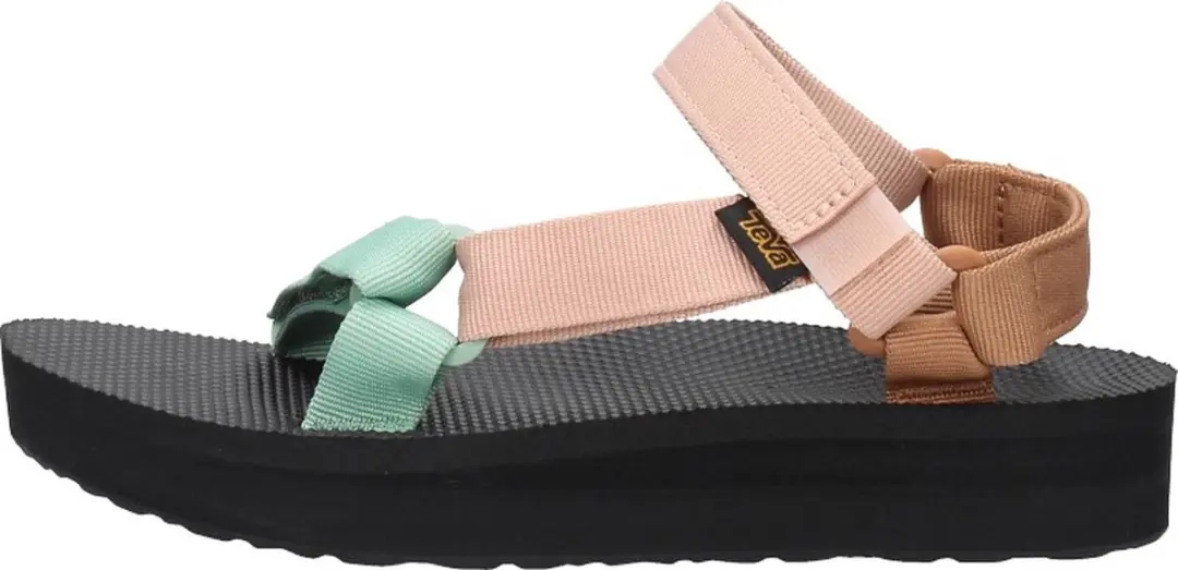 Teva W Midform Universal Dames Sandalen - 38 - Zwart/Oranje/Roze