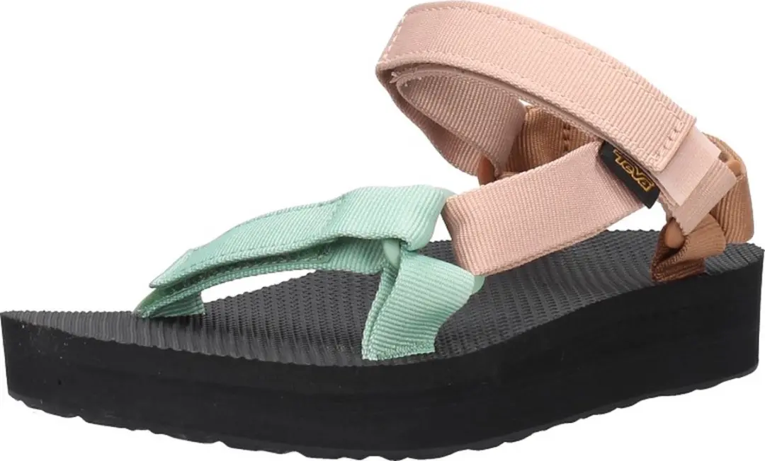 Teva W Midform Universal Dames Sandalen - 38 - Zwart/Oranje/Roze