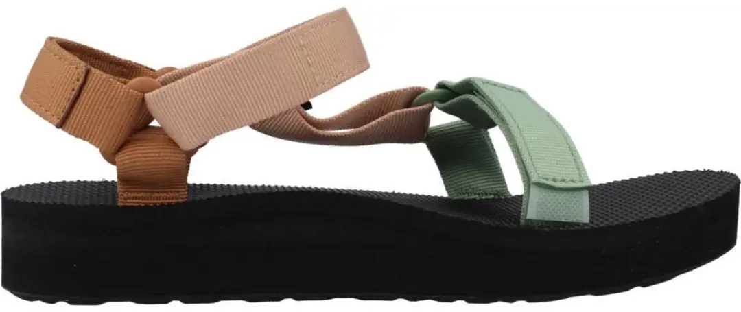 Teva W Midform Universal Dames Sandalen - 38 - Zwart/Oranje/Roze