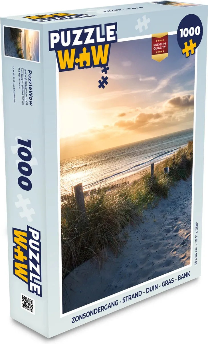 PuzzleWow Zonsondergang Legpuzzel 1000 Stuks - Multicolor