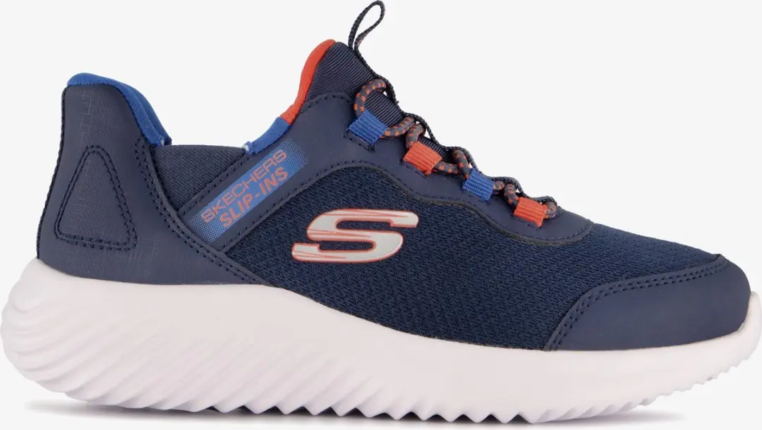 Skechers Slip-ins Bounder Kinder Sneakers 31 - Blauw - afbeelding 6 van 6