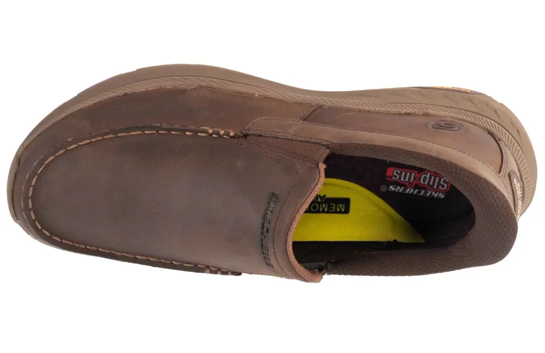 Skechers Pollard Slip-Ins Sneakers - Bruin - 42.5 - afbeelding 3 van 5