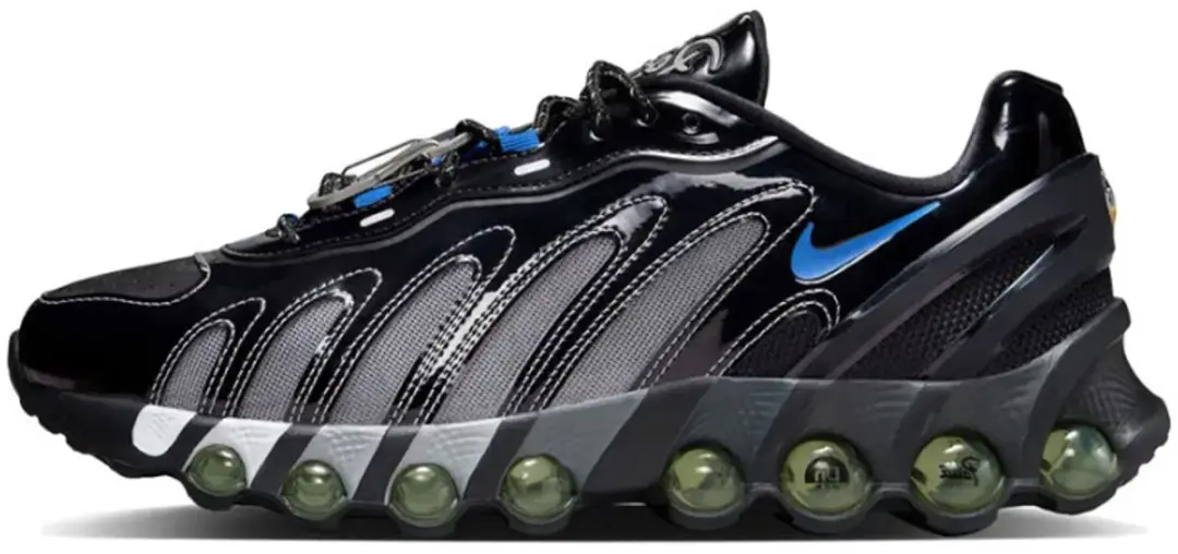 Patta x Nike Air Max DN8 'Black Metallic Silver' Size 40.5 .