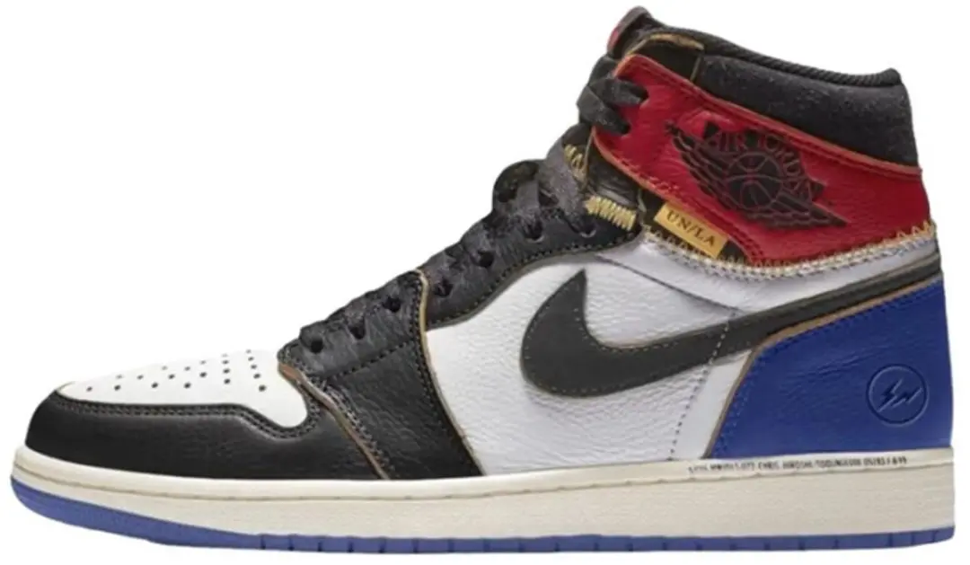 Air Jordan 1 Retro High OG SP Fragment x Union LA Varsity Red Sport Royal maat 3