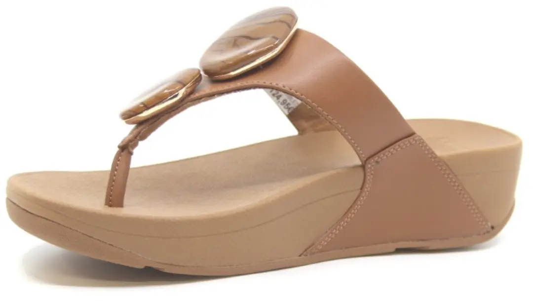 FitFlop Lulu Marbled Stone Toe-post Slippers - Dames 38