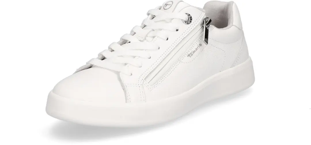Tamaris Trainers 1-23709-44 100 Dames Lage Top Damesleer M2370944 Wit