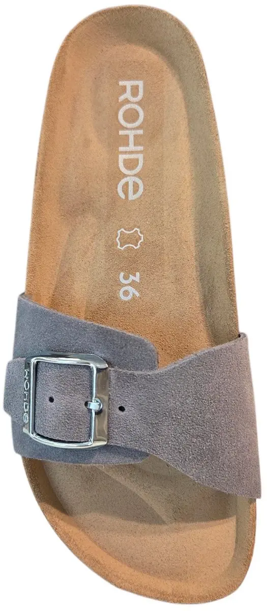 Rohde 5589 86 Slippers Grijs Suede Dames - 43
