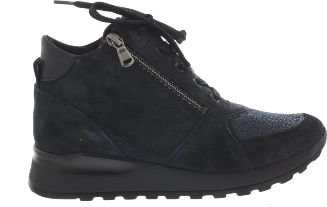 Dames Veterschoenen Waldlaufer Hiroko 364h81-301-021 Donkerblauw
