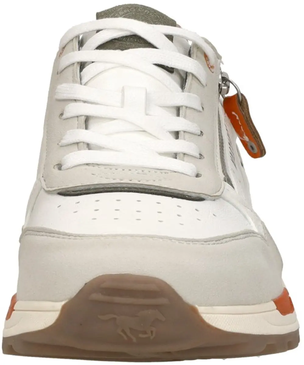 Mustang Sneakers Laag - Synthetisch - Wit - Maat 44 - afbeelding 3 van 6