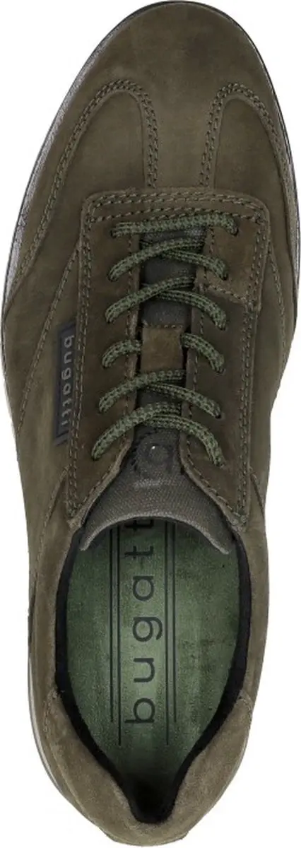 Bugatti Delron Sneakers - Groen Suede - Maat 44 - afbeelding 5 van 6