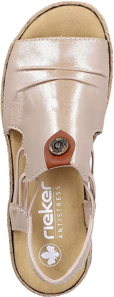 Rieker V7972-60 Sandalen - Vrouwen - Maat 40 - Beige - afbeelding 5 van 6