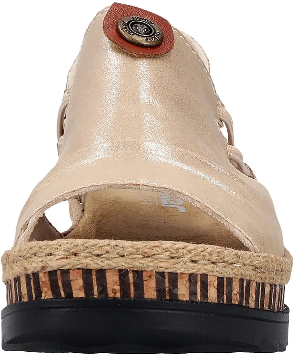Rieker V7972-60 Sandalen - Vrouwen - Maat 40 - Beige - afbeelding 3 van 6