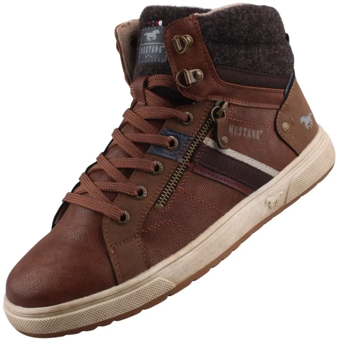 Mustang heren sneaker bruin
