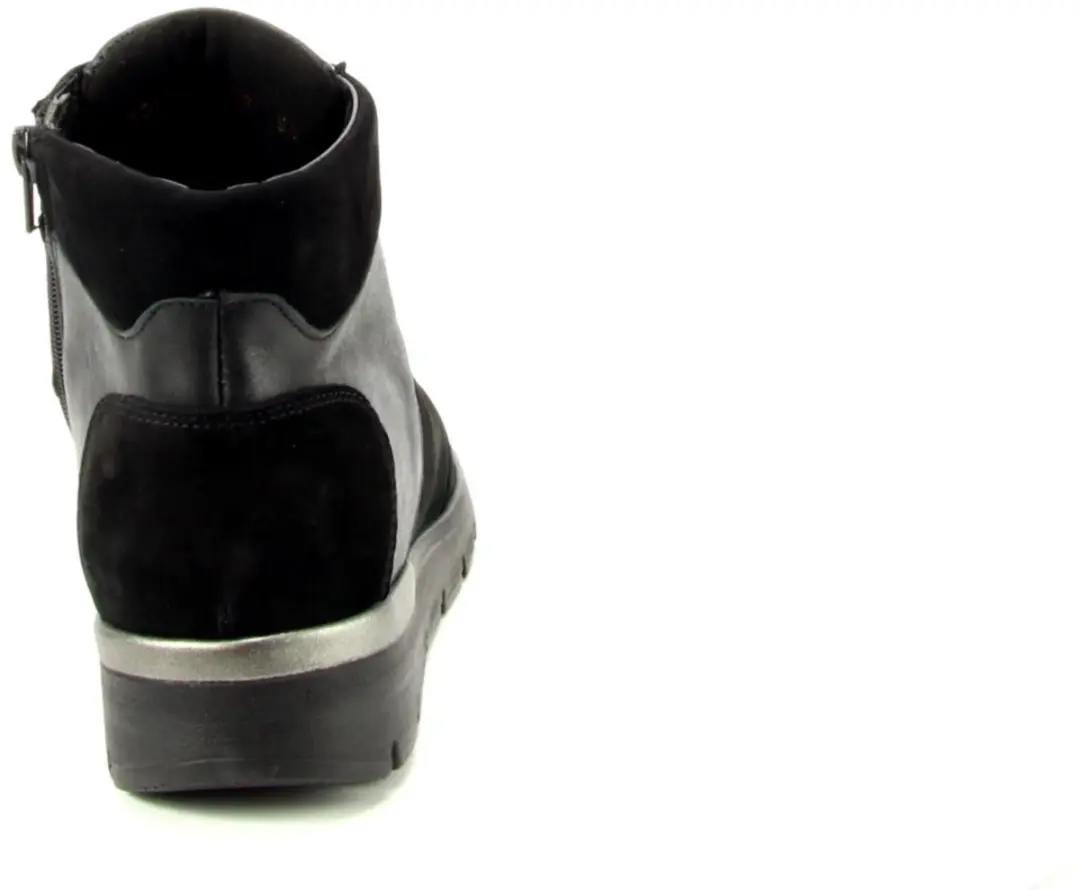 Wäldlaufer OrthoTritt Dames Veterboot 626K82 - Zwart - Maat 38