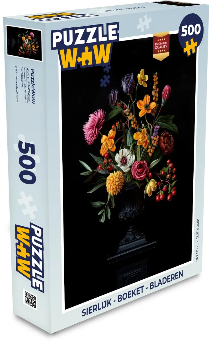 PuzzleWow Boeket Legpuzzel 500 Stuks - Bloemen 4