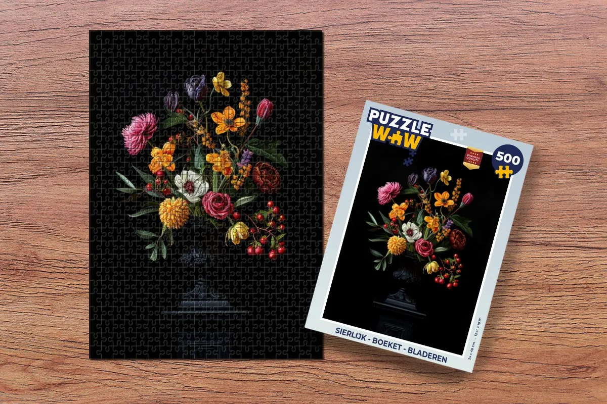 PuzzleWow Boeket Legpuzzel 500 Stuks - Bloemen 4