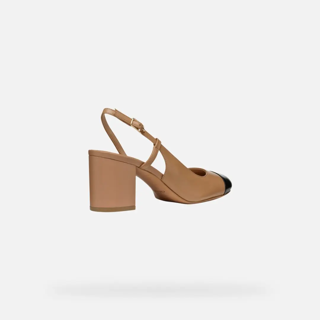Geox Virnilisa 65 Dames Pumps - Beige/Zwart 38