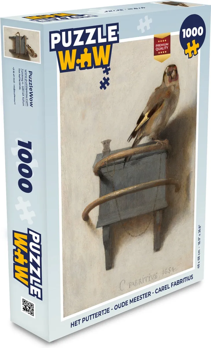PuzzleWow Het Puttertje Legpuzzel 1000 Stuks - Multicolor