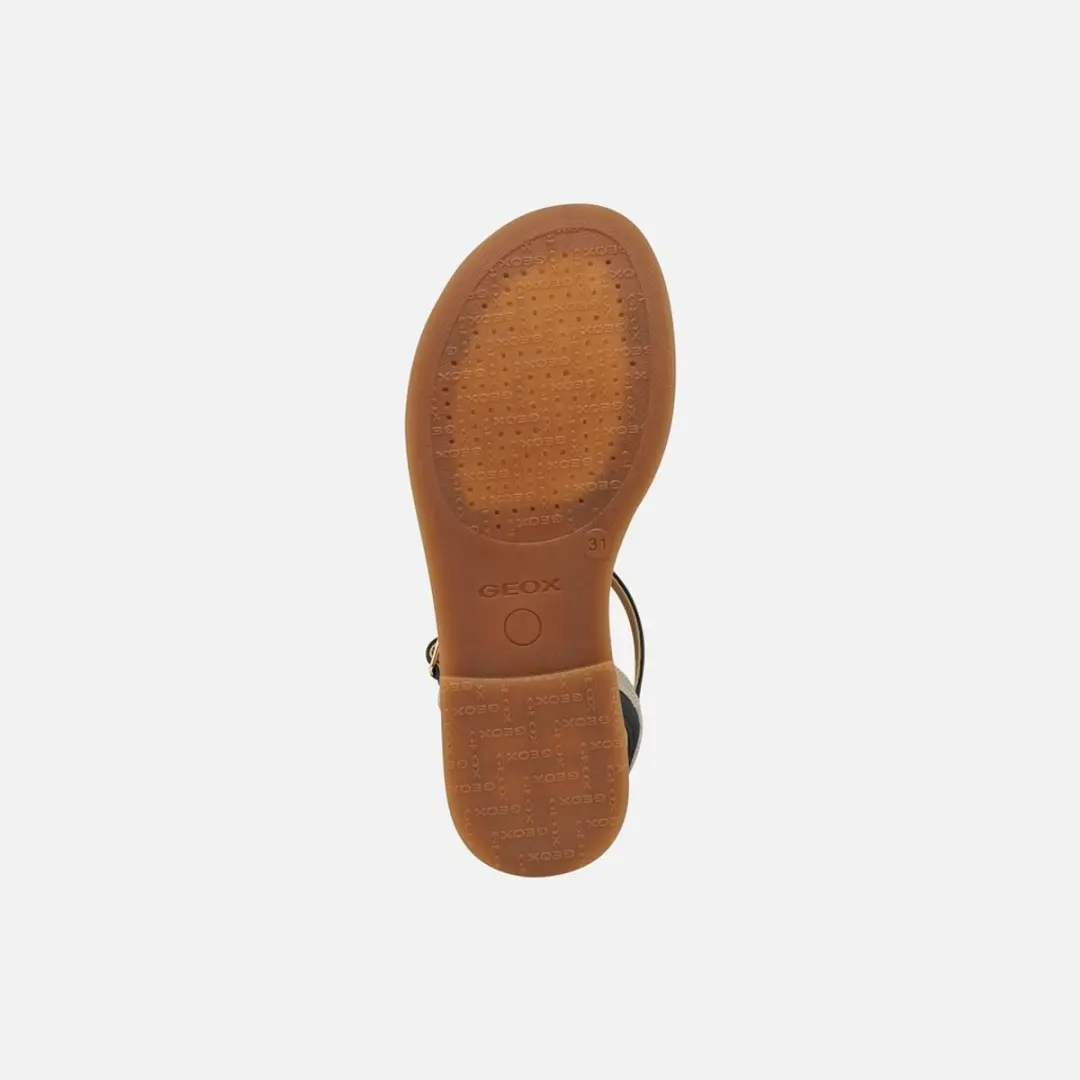 Geox Karly Sandalen - Meisjes 30 - Zwart/Platina