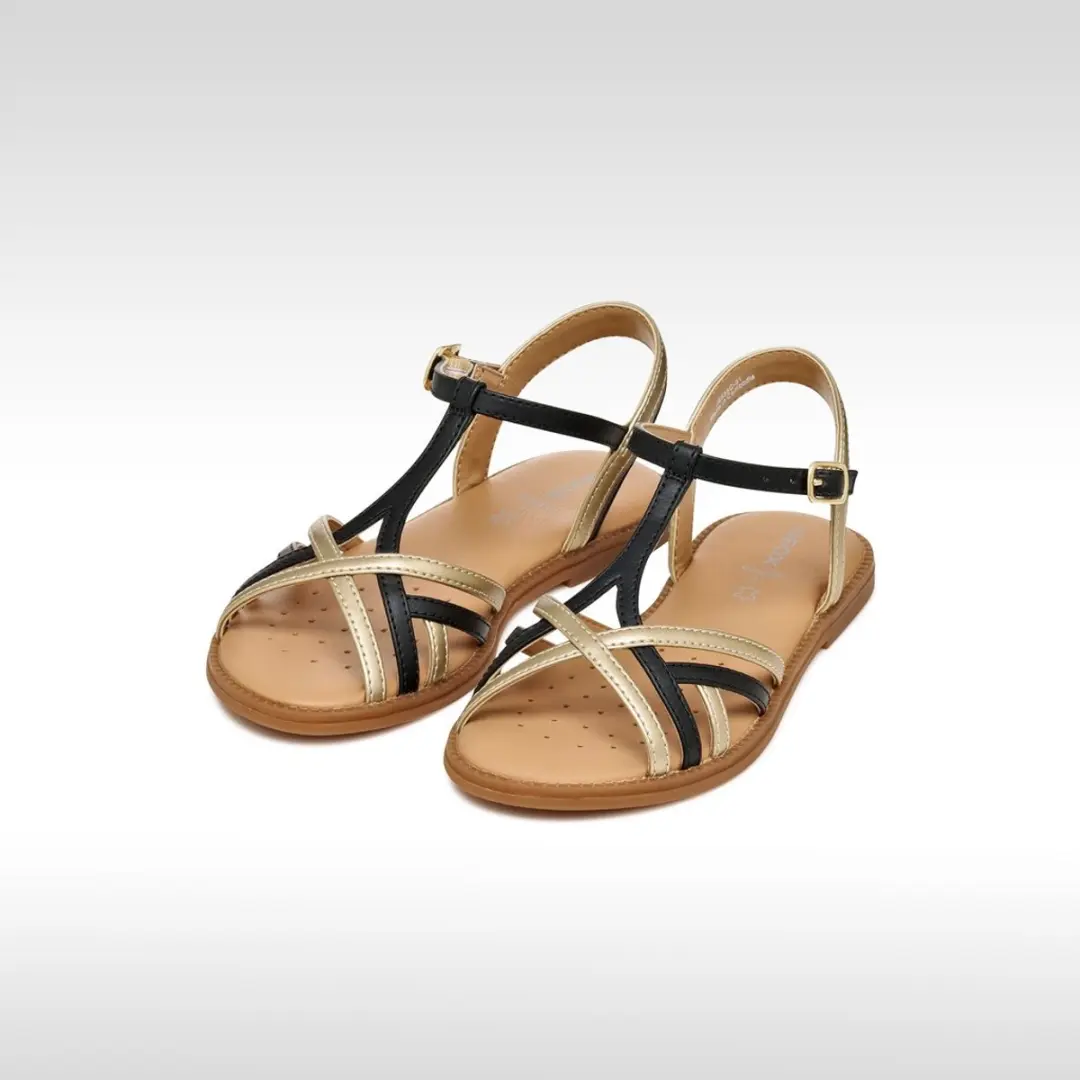 Geox Karly Sandalen - Meisjes 30 - Zwart/Platina