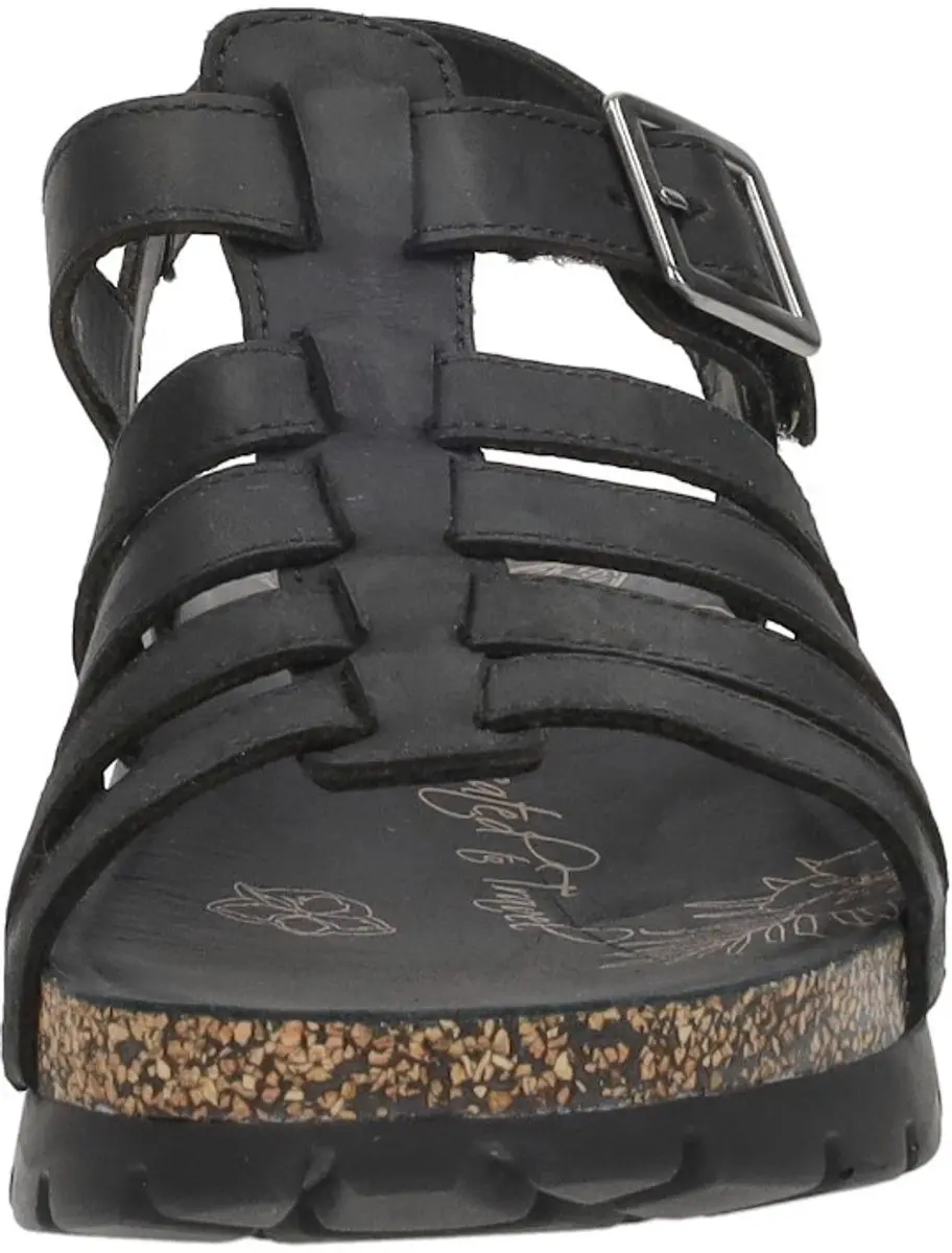 Panama Jack Sasha Sandalen Plat - zwart - Maat 39 - afbeelding 6 van 6