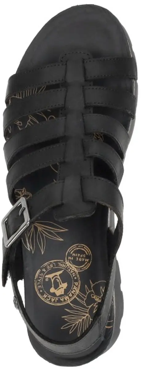 Panama Jack Sasha Sandalen Plat - zwart - Maat 39 - afbeelding 4 van 6