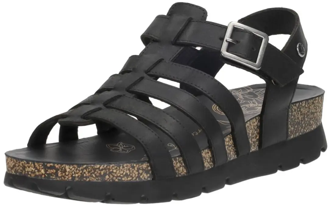 Panama Jack Sasha Sandalen Plat - zwart - Maat 39 - afbeelding 3 van 6