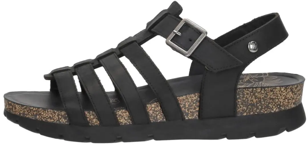 Panama Jack Sasha Sandalen Plat - zwart - Maat 39 - afbeelding 2 van 6