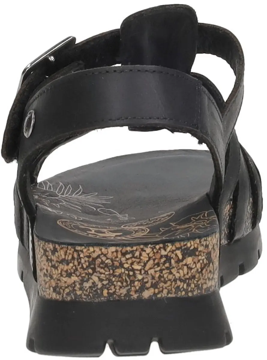 Panama Jack Sasha Sandalen Plat - zwart - Maat 39 - afbeelding 5 van 6