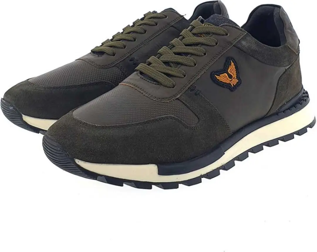 PME Legend Keyland Heren Sneakers - Maat 41 - Khaki - afbeelding 3 van 6