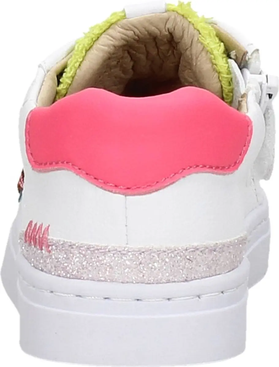 Sneakers | Meisjes | white Pink | Leer | Shoesme | Maat 22 - afbeelding 6 van 6