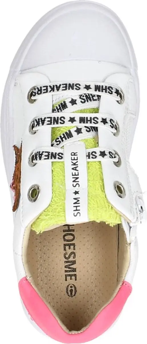 Sneakers | Meisjes | white Pink | Leer | Shoesme | Maat 22 - afbeelding 5 van 6